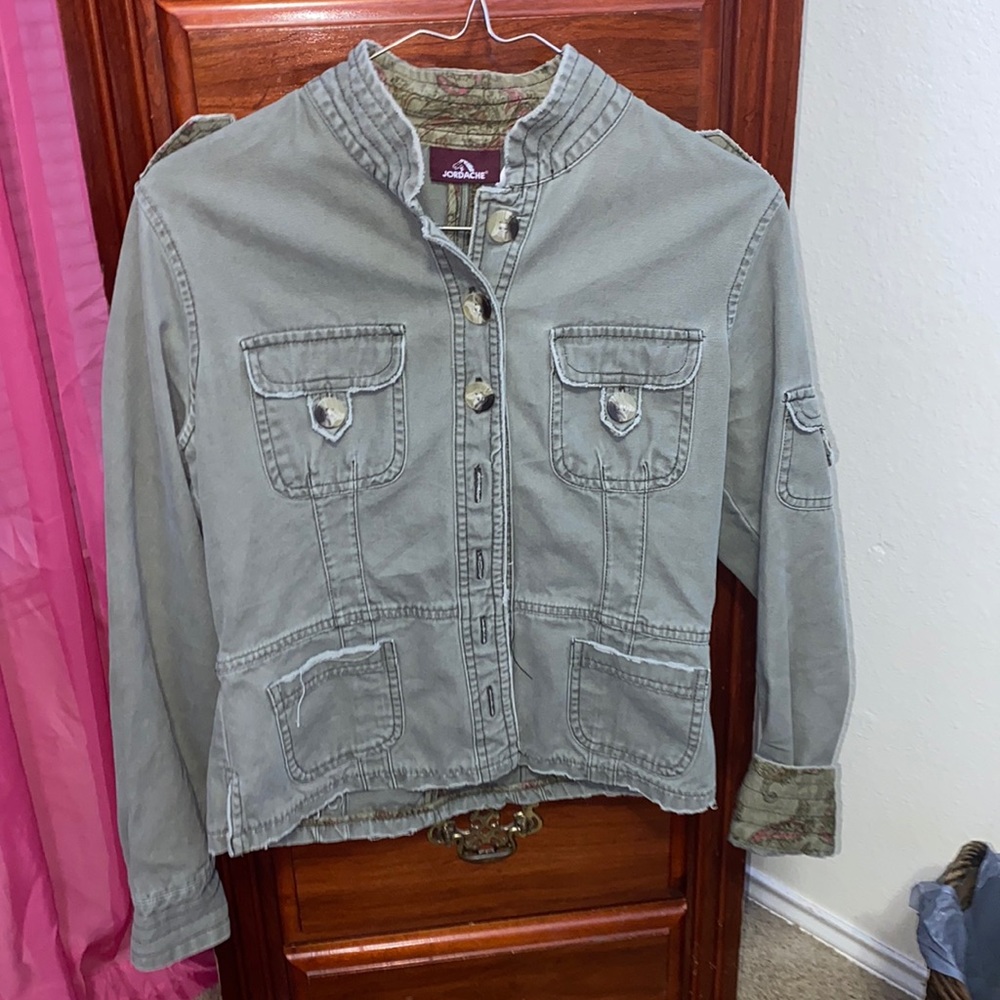 green jacket